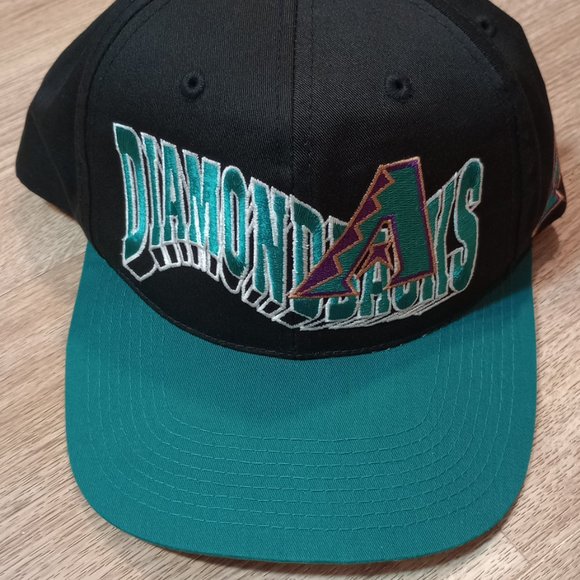 VINTAGE 90s Arizona Diamondbacks Hat Wave Snapback G Cap Spellout One Size Adult - Picture 13 of 13